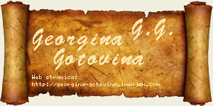 Georgina Gotovina vizit kartica